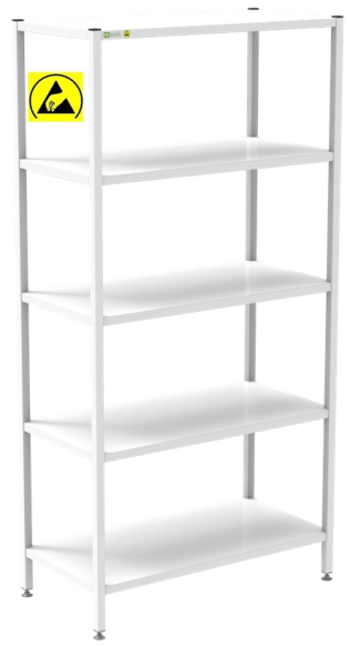 Raft depozitare ESD sudat 1000x500x2000 negru