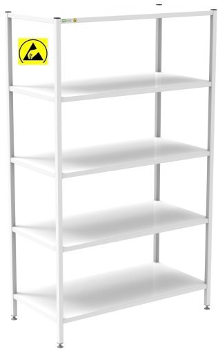 Raft depozitare ESD sudat 1200x600x2000 negru