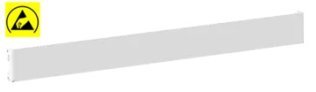 Bara ESD de prindere banc de lucru 717 mm gri