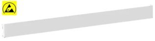Bara ESD de prindere banc de lucru 867 mm gri
