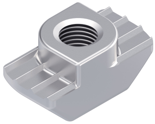 Piulita din otel zincat fanta T canal 10 mm M6 profil aluminiu BOSCH REXROTH