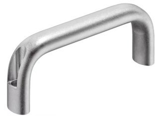 Maner tip U montaj frontal EH 24300.0161 din aluminiu lucios