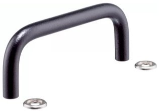 Maner tip U cu saiba EH 24310.0310 din otel acoperit cu plastic negru