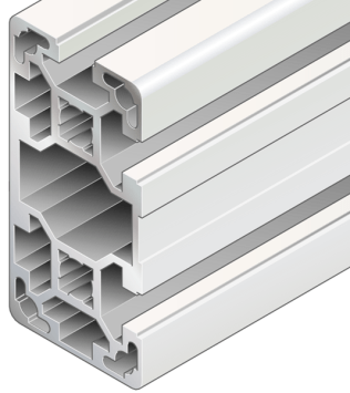 Profil aluminiu BOSCH REXROTH 40x80L 3NVS 6070 mm neprelucrat