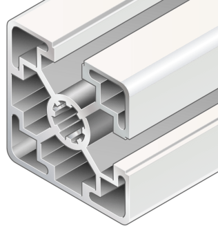 Profil aluminiu BOSCH REXROTH 45x45L 2NVS 6070 mm neprelucrat