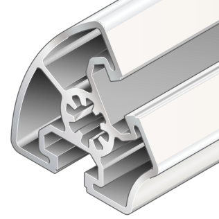 Profil aluminiu BOSCH REXROTH 45x60° 6070 mm neprelucrat