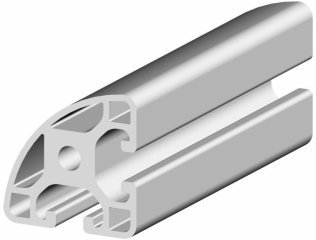 Profil aluminiu rotund compatibil ITEM 40x40LR90 LIGHT Canal 8