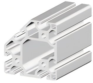 Profil aluminiu tesit compatibil ITEM 80x80x45° Sistem 40 LIGHT Canal 8