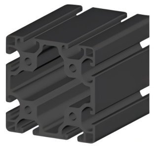 Profil aluminiu compatibil ITEM 80x80L SE Sistem 40 LIGHT Canal 8
