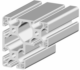 Profil aluminiu compatibil ITEM 40x40x80 LIGHT Canal 8
