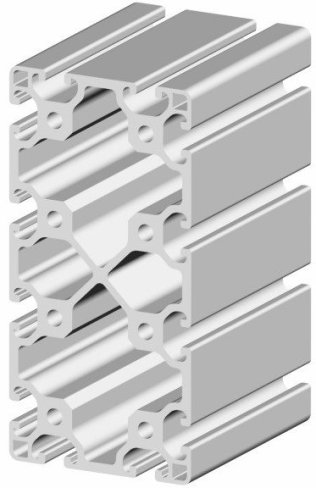 Profil aluminiu compatibil ITEM 80x160 Sistem 40 LIGHT Canal 8
