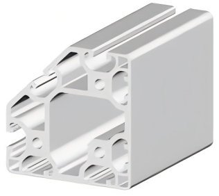 Profil aluminiu tesit compatibil ITEM 80x80x45° L4NE Sistem 40 LIGHT Canal 8