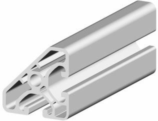 Profil aluminiu compatibil ITEM 40x40x45° ECO Canal 8