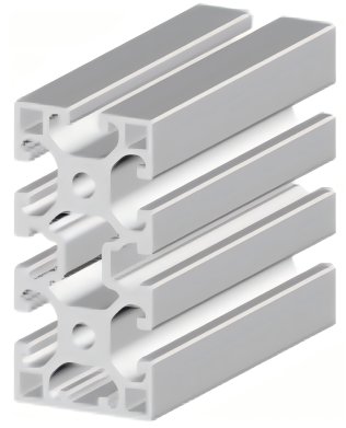 Profil aluminiu compatibil ITEM 40x80L5N Sistem X40 Canal 8