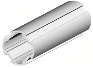 Profil aluminiu rotund compatibil ITEM I D30K Ø30mm