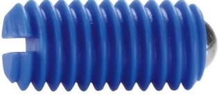 Surub de presiune plastic albastru cu bila INOX M8 EH 22040.0008