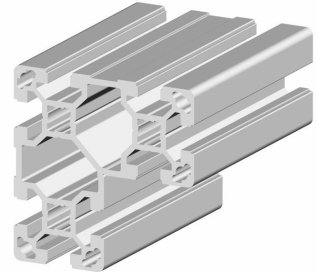 Profil aluminiu standard industrial 40x80x80 LIGHT Canal 10