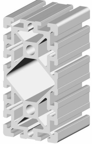 Profil aluminiu standard industrial 90x180 LIGHT Canal 10