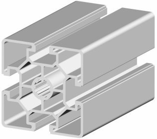 Profil aluminiu standard industrial Sistem 60x60 LIGHT Canal 10