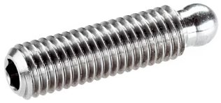 Stift filetat cu bila insurubare imbus INOX pentru placa presiune DIN 6332 M6 EH 22570.0410