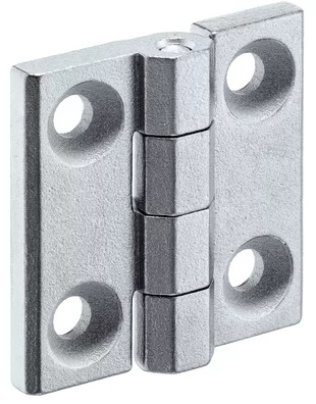 Balamale cu gauri de montaj din zinc turnat sub presiune argintiu EH 25160.