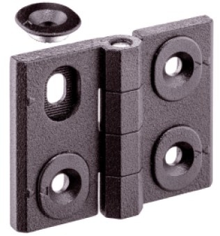 Balamale ajustabile pe latime din zinc turnat negru b1=76 mm EH 25161.0215