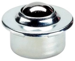 Rola cu bila carcasa otel zincat bila din otel de rulment d1=62.0 mm EH 22750.0016