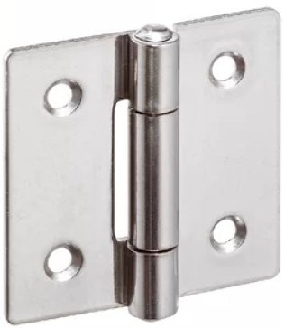 Balamale din tabla din INOX cu gauri pentru suruburi inecate b1=40 mm EH 25165.0225