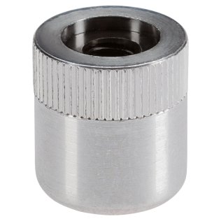 Opritoare laterale, neted, fără garnitură, cu filet interior - INCH/forța arcului mărită | d1=7/16 inch / d2=#8-32 / Forța arcului=~ 22,5 lb | 2B150.1022