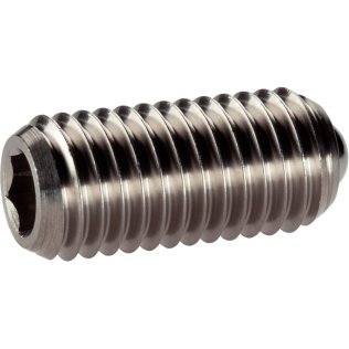 Şuruburi de presiune, cu bilă liberă și locaș hexagonal/oțel inoxidabil, forța arcului standard | d1=M8 | 22031.0208