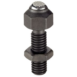 Opritoare oscilante, ajustabil, cu autoresetare/cu bilă teșită, suprafață striată | s=13 mm / d1=M8 / Oţel tratat termic | 22741.0313