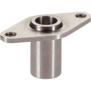 Bucşe de poziţionare, cu flansă, pentru ştifturi cu bilă şi acţionare simplă/cu flansă ovală | d1=8 mm / d2=10 mm | 22400.0308
