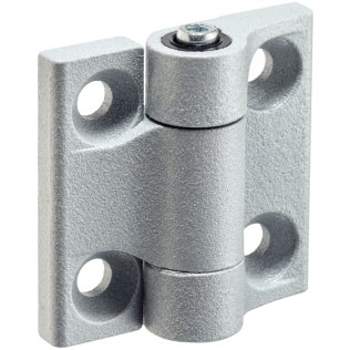 Balamale, cu rezistență la frecare reglabilă | b1=50 mm / argintiu | 25160.0405