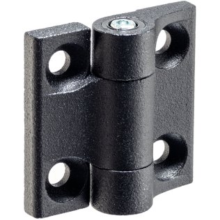 Balamale, cu rezistență la frecare reglabilă | b1=40 mm / negru | 25160.0500