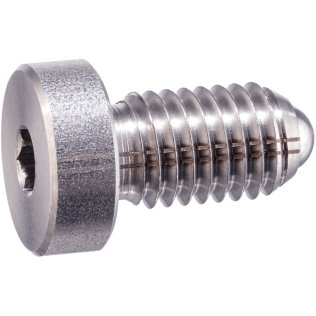 Surub de presiune calit cu bila si locas hexagonal din INOX forta arc marita M8 EH 22030.2080