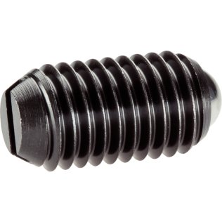 Şuruburi de presiune, cu bilă şi fantă/oțel automat, forța arcului standard | d1=M16 | 22050.0016