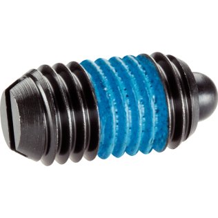 Şuruburi de presiune, cu bolţ şi fantă - INCH/oțel automat, forța arcului standard | d1=5/8-11 / blocare filet | 2B020.0252