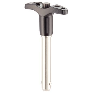 Ştifturi opritoare cu bilă, autoblocant, cu mâner T | d1=25 mm / l1=140 mm / Oțel inoxidabil 1.4542, călit prin precipitare | 22350.0005
