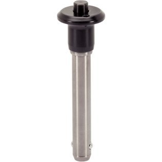 Ştifturi opritoare cu bilă, autoblocant, cu mâner ciupercă | d1=5 mm / l1=15 mm / Oțel inoxidabil 1.4305 | 22340.0213