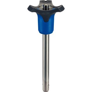 Ştifturi opritoare cu bilă, autoblocant, cu mâner combinat, călit prin precipitare | d1=12 mm / l1=45 mm / albastru | 22380.0489