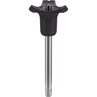 Ştifturi opritoare cu bilă, autoblocant, cu mâner combinat, călit prin precipitare | d1=10 mm / l1=100 mm / negru | 22380.0856