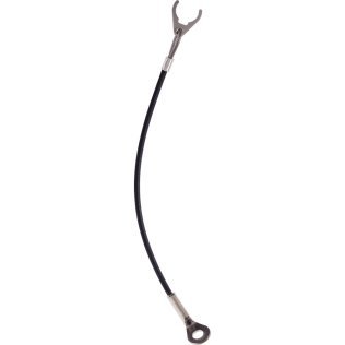 Cabluri de fixare/oţel inoxidabil, cu clips de fixare şi ochet | l=200 mm / Termoplastic PA 6 înfășurat, negru | 22400.1162