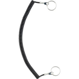 Cabluri de fixare/forma spiralată, cu inel de fixare | l1=200 mm / l2 max.=1200 mm / Termoplastic PUR, negru | 22400.0982
