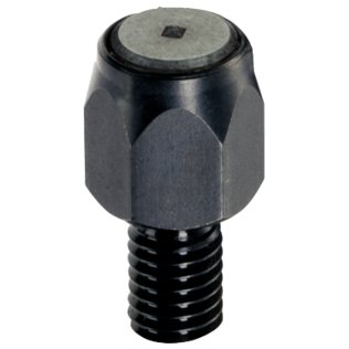 Știfturi de poziționare, striate sau ascuţite/cu placuță din pulbere sinterizată, cu vârf și tijă filetată | l1=20 mm / d1=M10 | 22680.0103