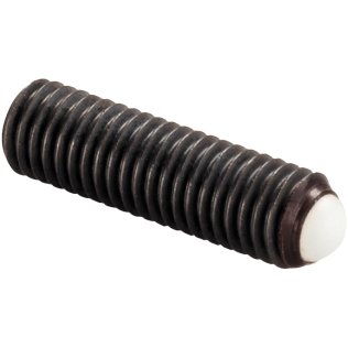 Şuruburi de presiune cu bilă, fără cap, bilă plină/bilă plină din termoplastic | d1=M12 / l1=27 mm / Oţel tratat termic | 22720.0423