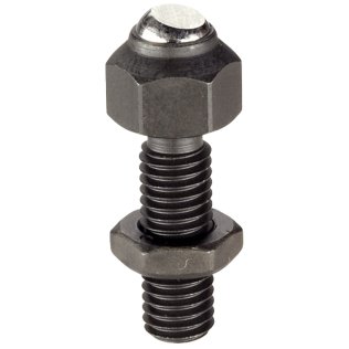 Opritoare oscilante, ajustabile/cu bilă teşită, suprafaţă plană | s=17 mm / d1=M10 / Oţel tratat termic | 22740.0016