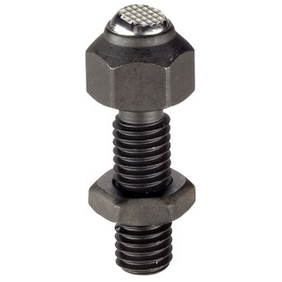 Opritoare oscilante, ajustabile/cu bilă teșită, suprafață striată | s=13 mm / d1=M8 / Oţel tratat termic | 22740.0313