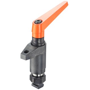 Bride de fixare pe verticală, rotativ, mărimea 40/cu mâner ajustabil şi rulment axial | d1=40 mm | 23310.0053