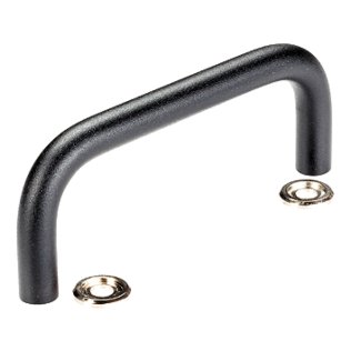 Mânere tip U, cu saibă/Oţel, acoperit cu plastic, negru | d1=8 mm / l=88 mm / Oţel, acoperit cu plastic, negru | 24310.0330