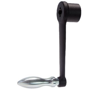 Manivele, DIN 469 dreaptă cu pătrat DIN 79/cu manetă rotativă (EH 24460., DIN 98), forma D | l=100 mm / s=14 mm | 24330.0031